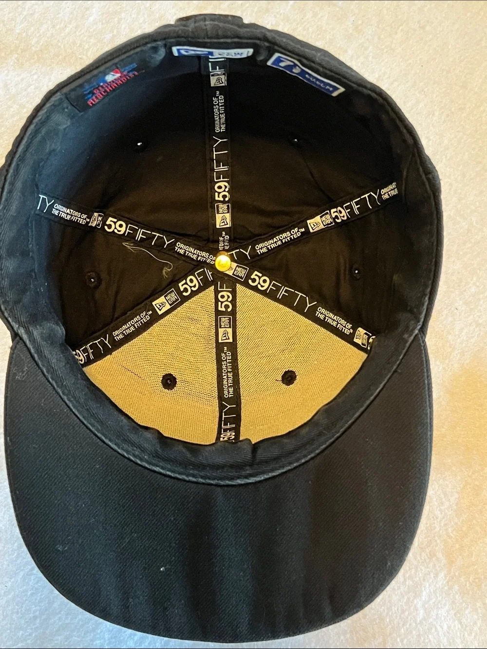 New Era Black Embroidered MLB Logo Snapback Hat